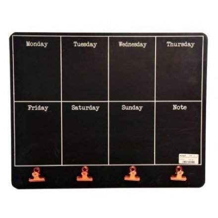 Weekly Planner Blackboard 