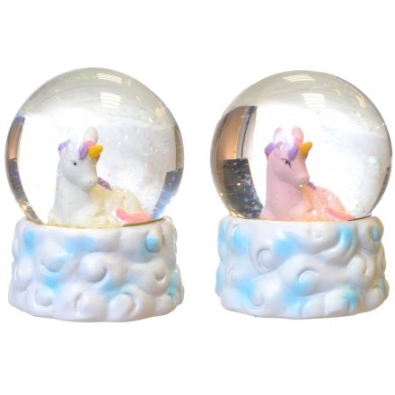 A magic unicorn water globe with glitter. Comes with a colour gift box.