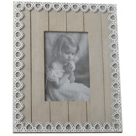 Lace Heart Photo Frame