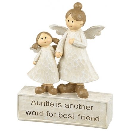 Auntie Sign W/Angels