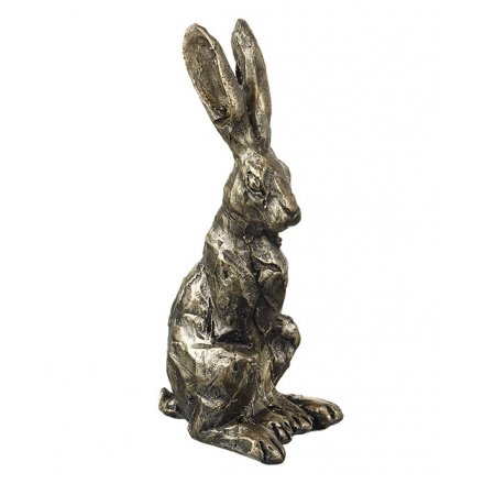 Sitting Bronze Hare 15cm