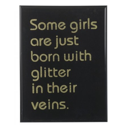 Girls Born With Glitter Wall Art