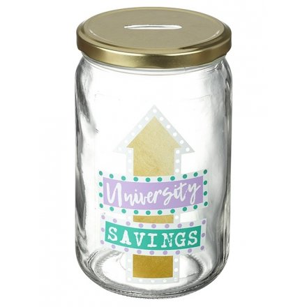University Savings Mason  Jar 17cm