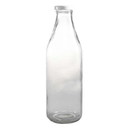 Vintage Glass Milk Bottle 