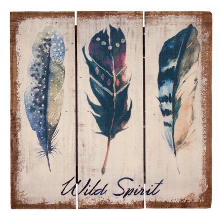 Distressed Wild Spirit Plank Sign