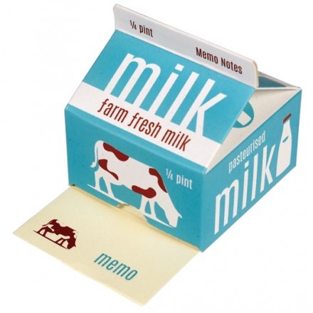 Milk Carton Memo Pad