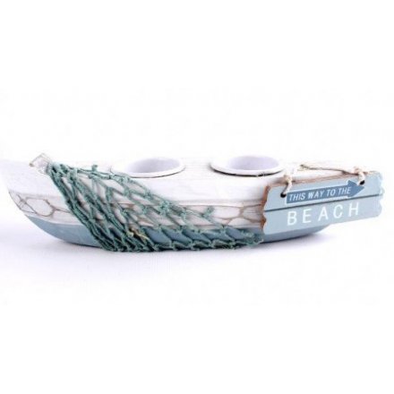 Rowing Boat Tealight Decoration