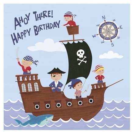 Pirate Fun Birthday Card