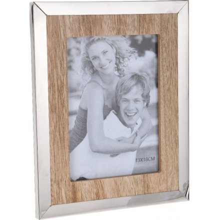 Metal and Wooden Picture Frame 