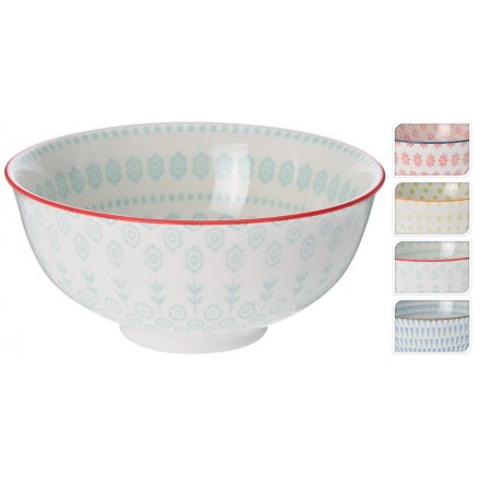 Colourful Ceramic Snack Bowl Set