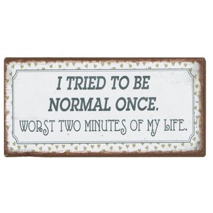 I Tried To Be Normal Magnet Sign