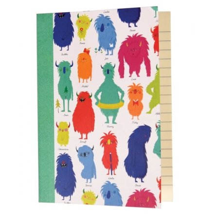 Monsters of The World A6 Notebook