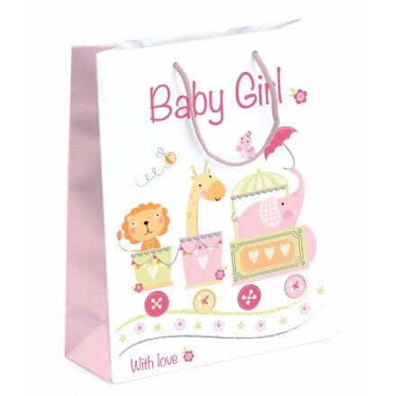 Circus Baby Girl Gift Bag, Large