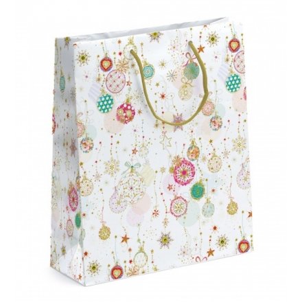 Medium Bauble Design Gift Bag