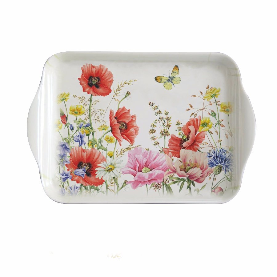 Floral Poppy Small Melamine Tray | 36040 | Interior Decor / Kitchen ...