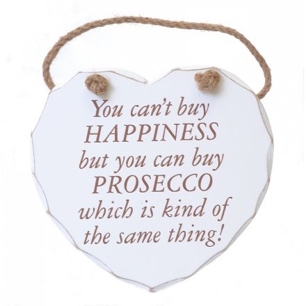 You Can't Buy Happiness Heart Plaque 