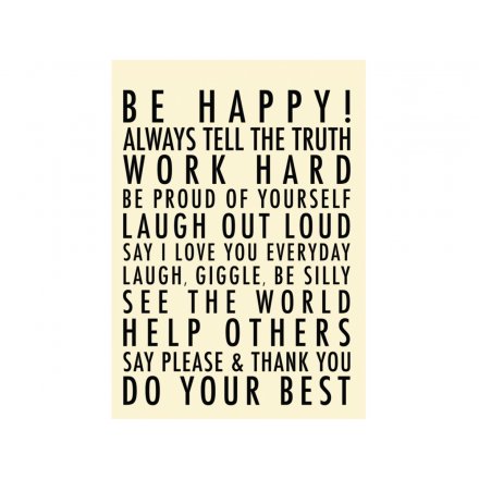 Be Happy/Do Your Best Magnet