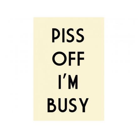P**s Off I'm Busy Magnet