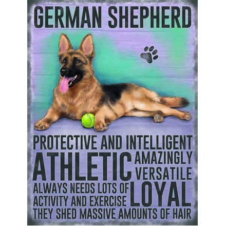 German Shepherd Magnet Sign