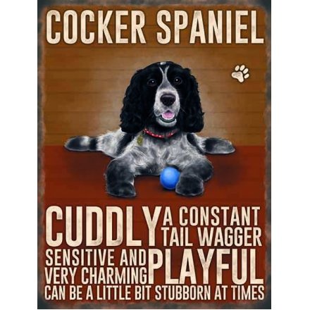 Cocker Spaniel Magnet Sign