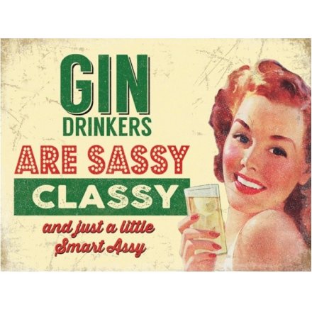 Gin Drinkers Sassy Magnet Sign