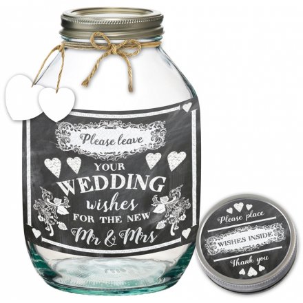 A Wedding Wishes Jar for the new Mr & Mrs