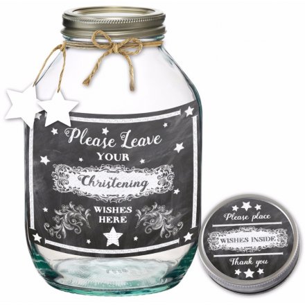 A Christening wishes jar