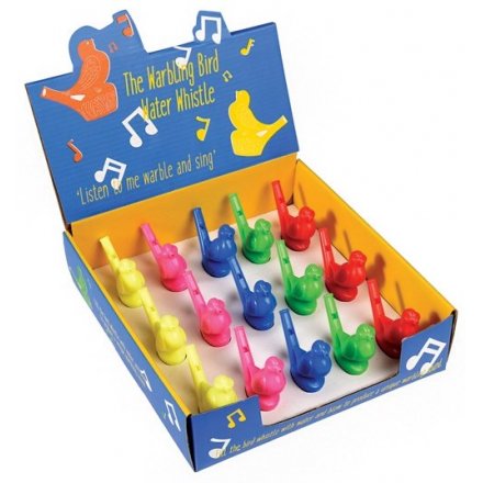  A fun and colourful assortment of bird themed whistles 