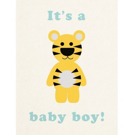 Its A Boy Tiger Card