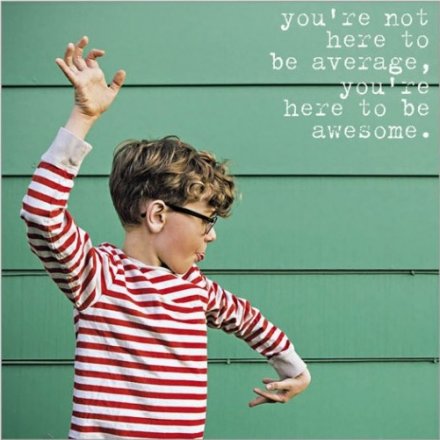 Being Awesome Greeting Card