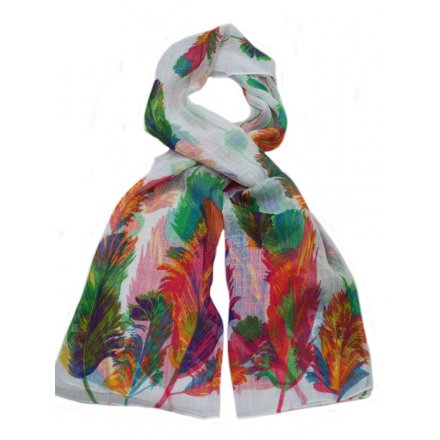 A beautifully designed assortment of colourful scarves