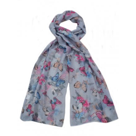 A sweet assortment of colourfully finsihed butterfly themed scarves, 