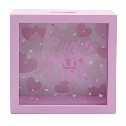 Pink Baby Girl Money Box
