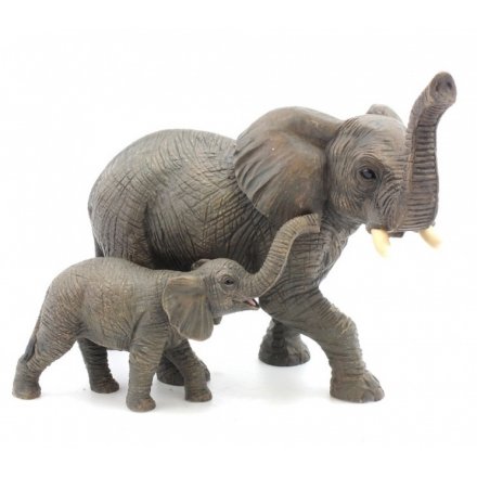 Elephant & Calf Figures 