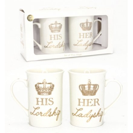 His Lordship & Ladyship Mug Set 