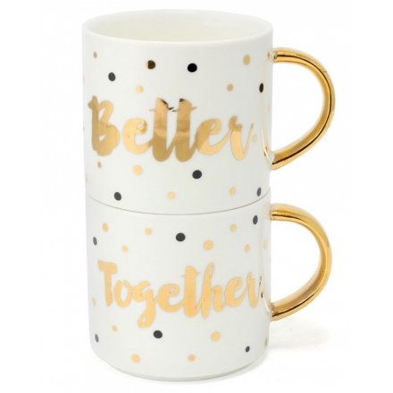 Better & Together Stack Mugs Gift Boxed