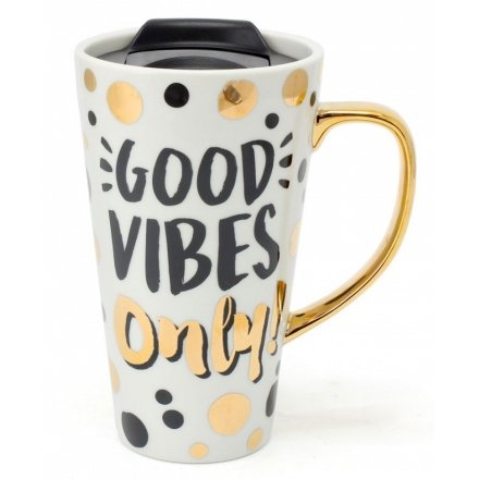 Good Vibes Travel Mug Gift Boxed