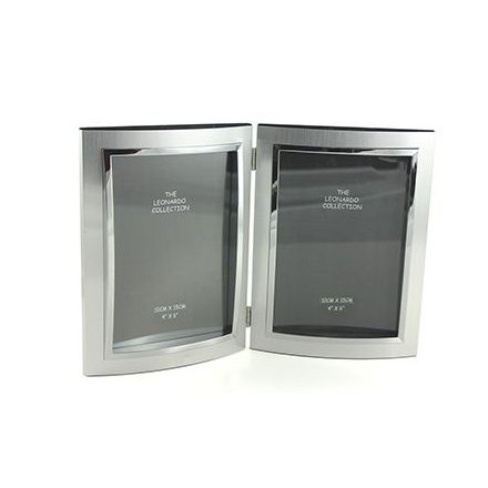 Silver Modern Twin Frame - Small 