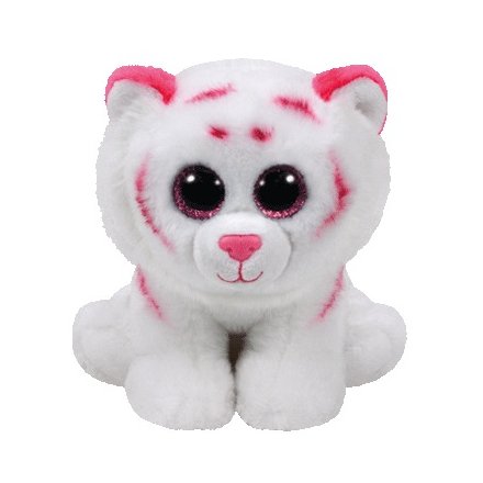 Tabor Pink White Tiger Beanie Babies TY