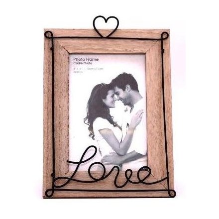 Wire Love Frame 4x6