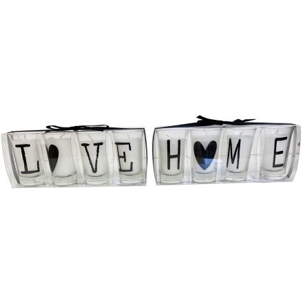 Love/Home Decorative Candles 