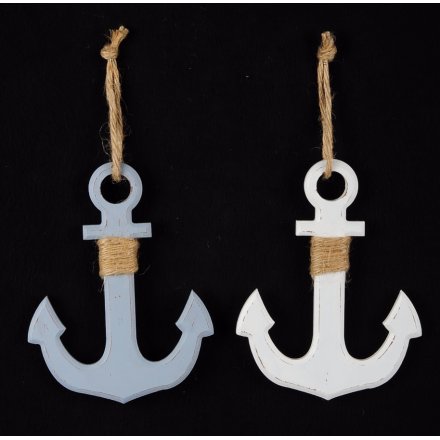 Nautical Wooden Anchors 19.5cm