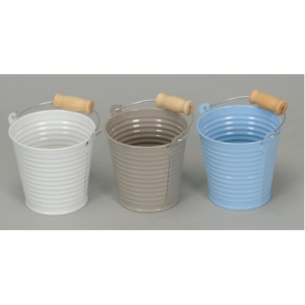 Small Pastel Buckets Assorted 8.5cm