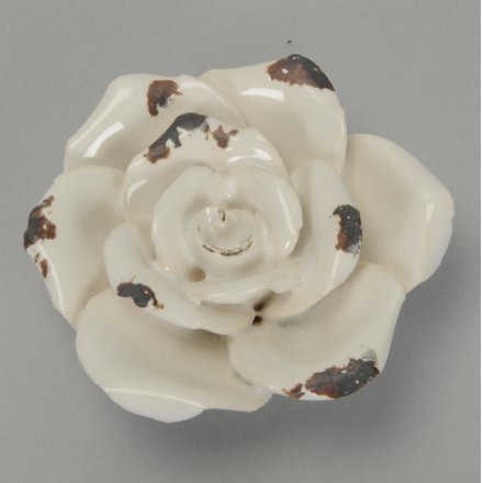 Ceramic White Rose - Small