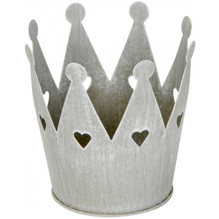 Shabby Chic Heart Crown 