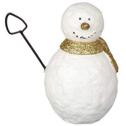 Snowman With Spade Decoration