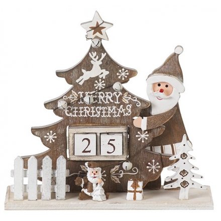 Wooden Christmas Perpetual Calendar 