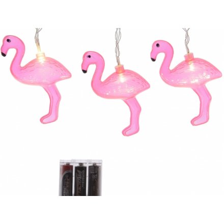 Flamingo LED Lights String x12 Lights