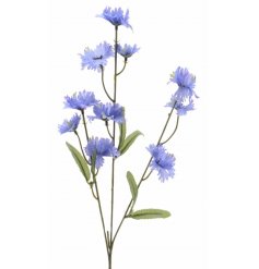 Silk Purple Cornflower  A pretty purple cornflower on a stem. A timeless floral decoration for the home.