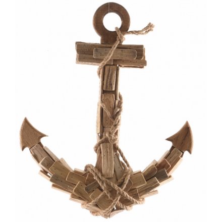 Hanging Wooden Anchor